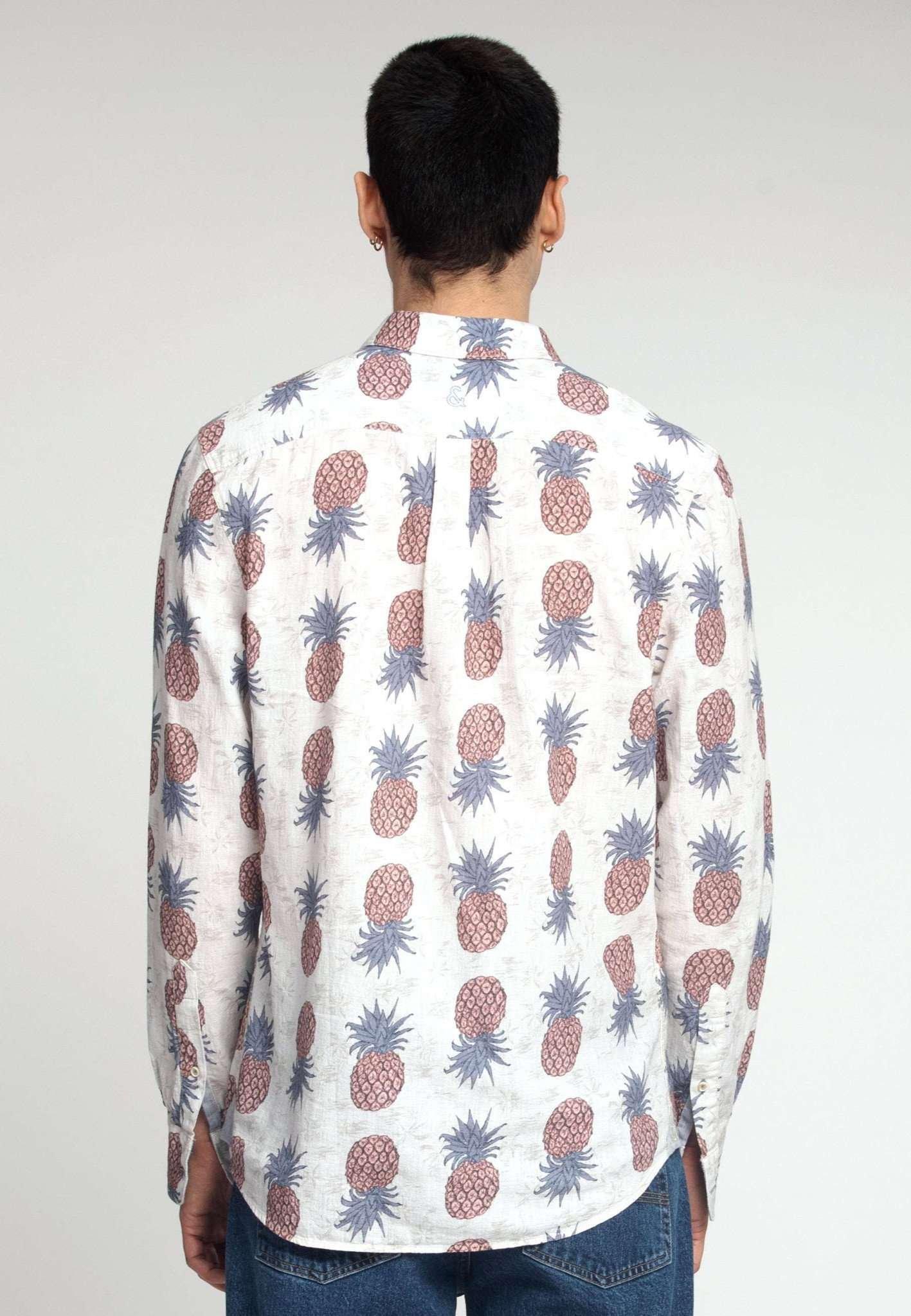 Colours & Sons  Chemise Shirt Pineapples Print 