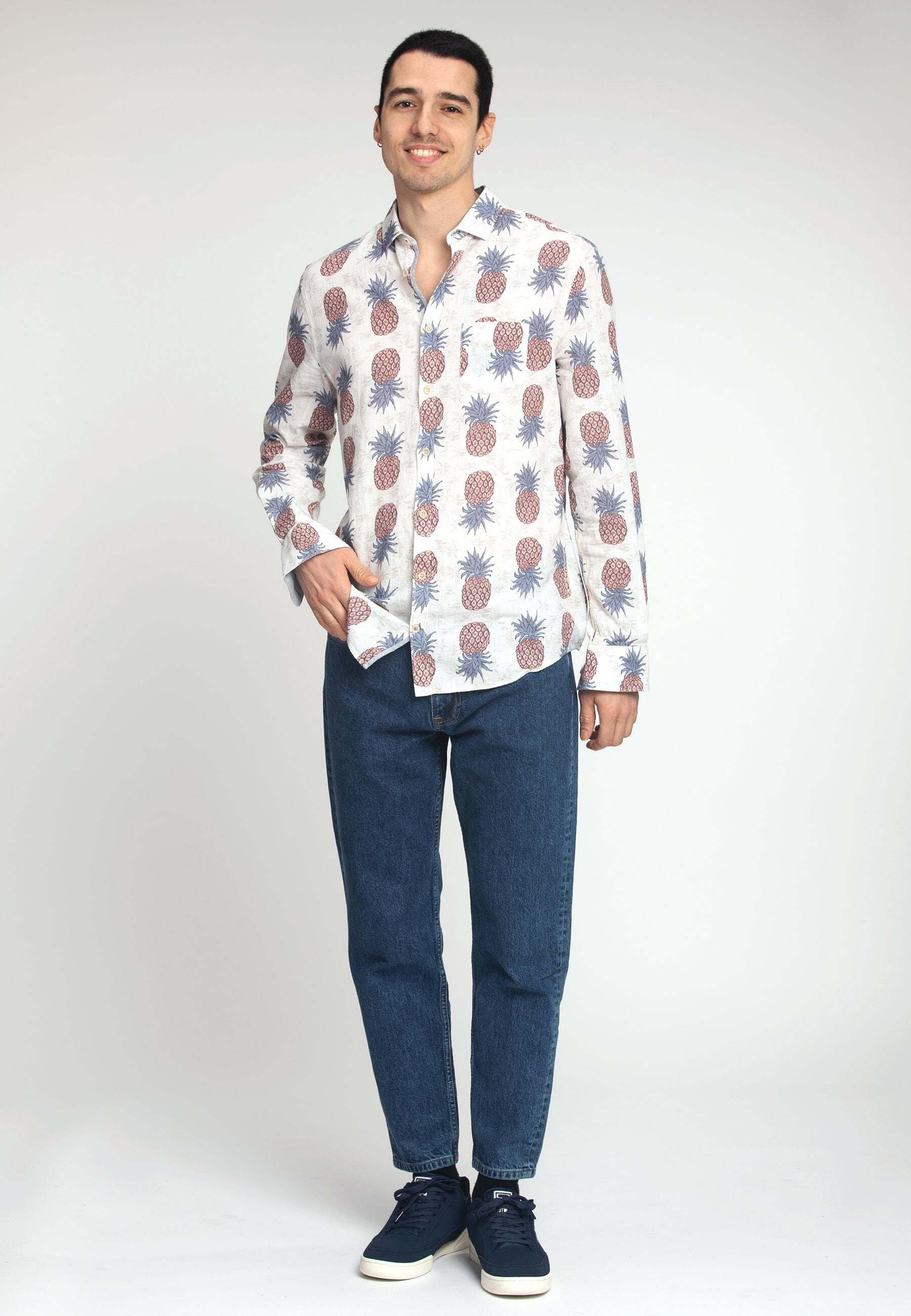 Colours & Sons  Hemden Shirt Pineapples Print 