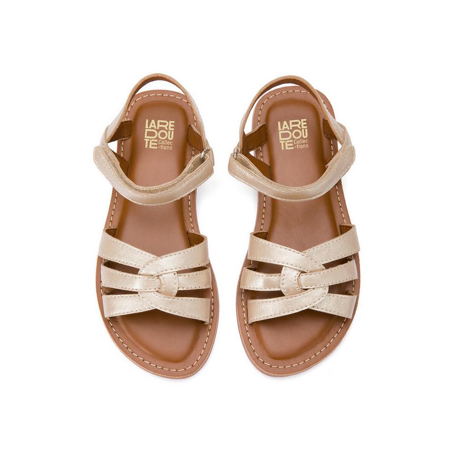 La Redoute Collections Lackierte Sandalen mit Klettverschluss  