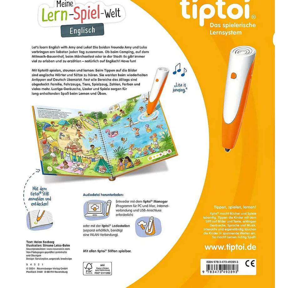 Ravensburger tiptoi  tiptoi® Meine Lern-Spiel-Welt: Englisch 