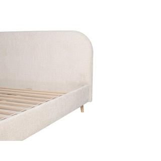 Vente-unique Letto Tessuto Effetto bouclette à‰cru SANTADI  