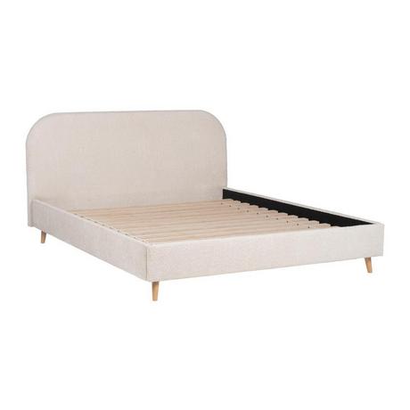 Vente-unique Letto Tessuto Effetto bouclette à‰cru SANTADI  