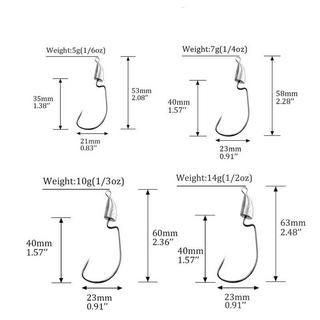 Northio  Têtes plombées/jigs, hameçons - 10 pcs 