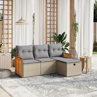 VidaXL Garten sofagarnitur poly-rattan  