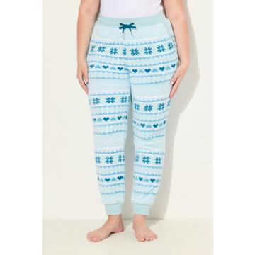 Pantaloni da casa con stile norvegese, cintura elastica e materiale riciclato