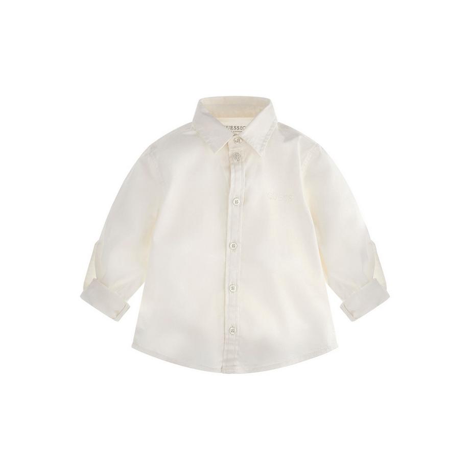 chemise manches longues en popeline bébé