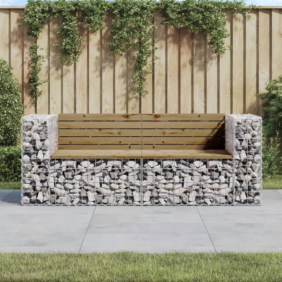 VidaXL Banc de jardin pinède imprégnée  