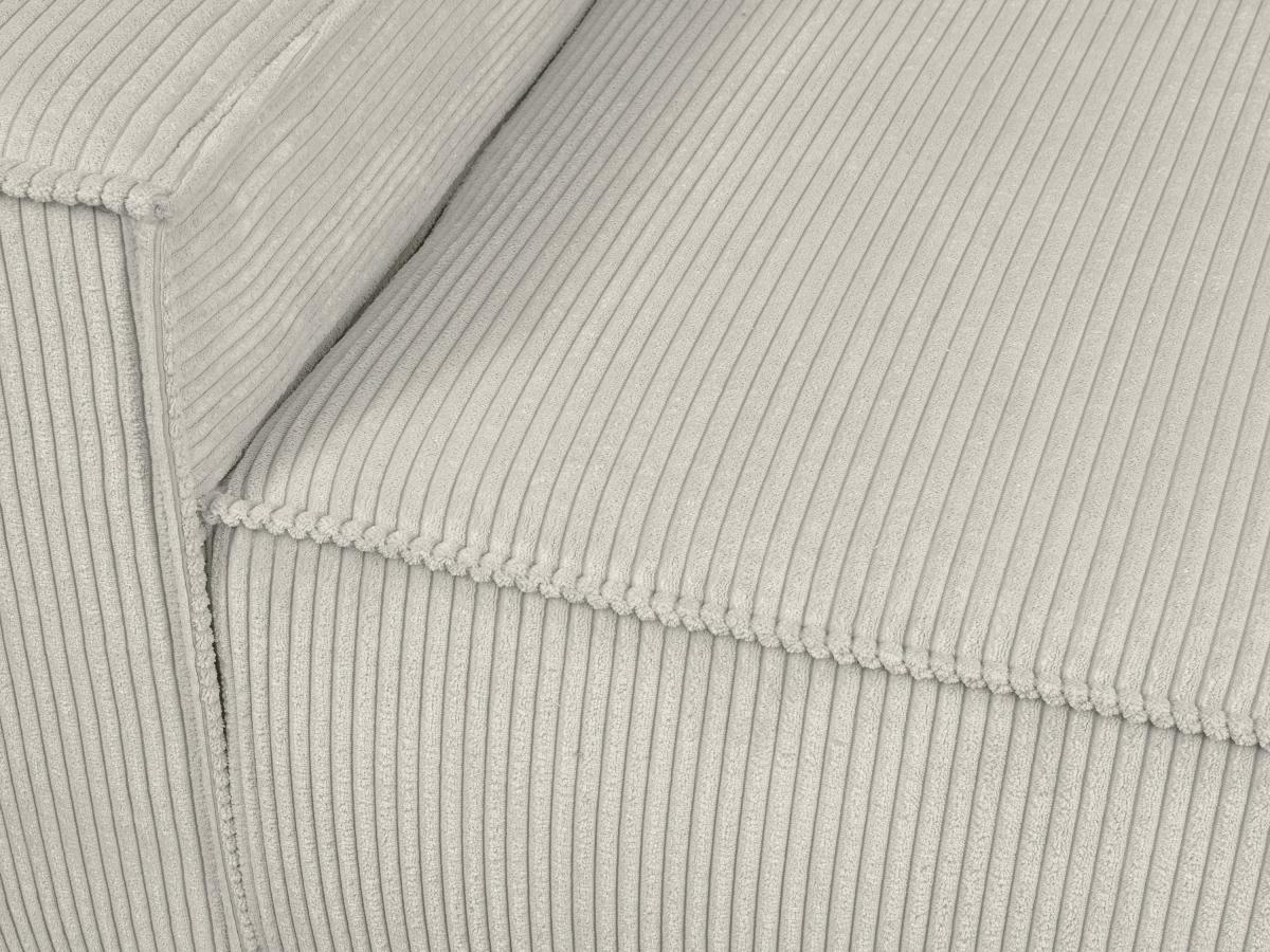 PASCAL MORABITO Fauteuil en velours côtelé beige AMELIA  