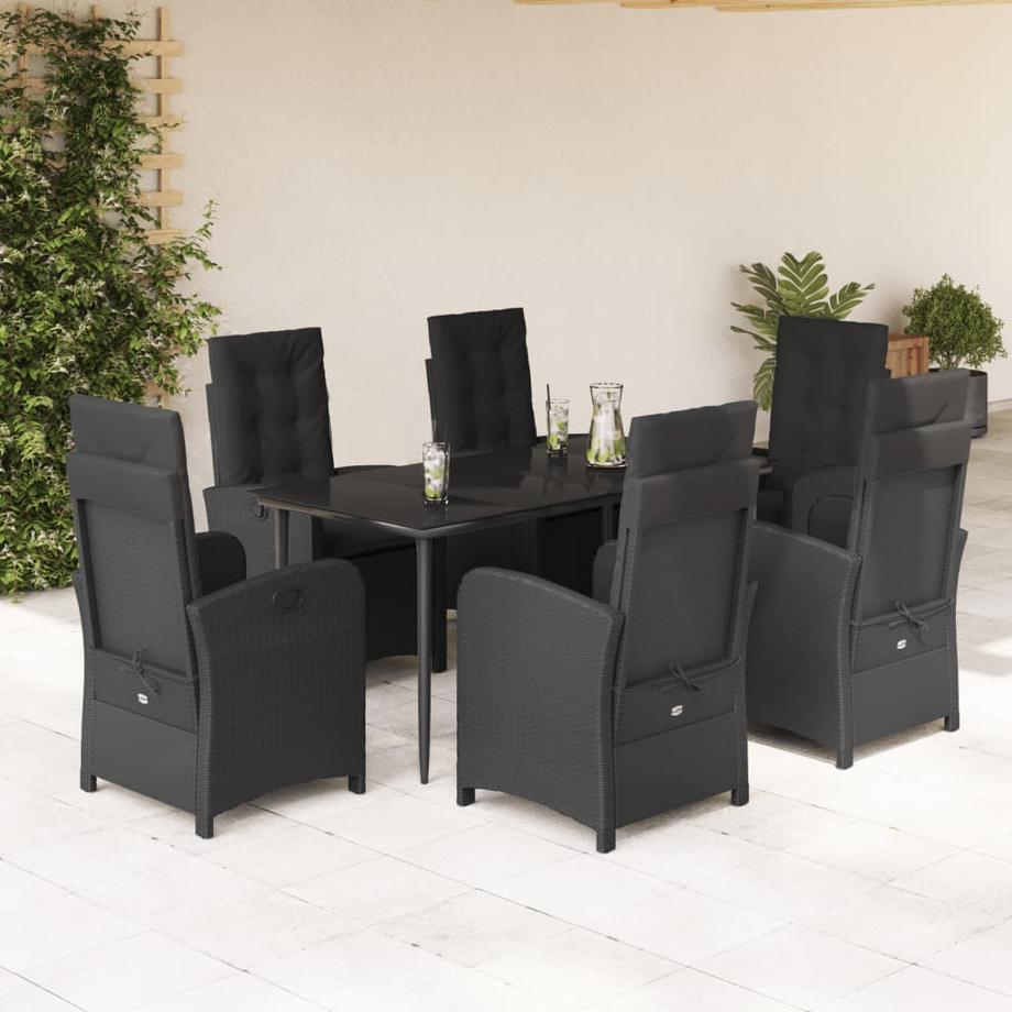 VidaXL set da pranzo da giardino Polirattan  
