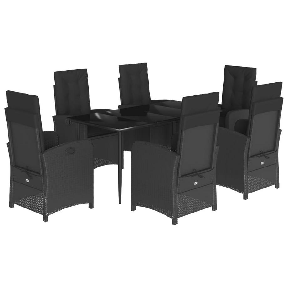 set da pranzo da giardino Polirattan