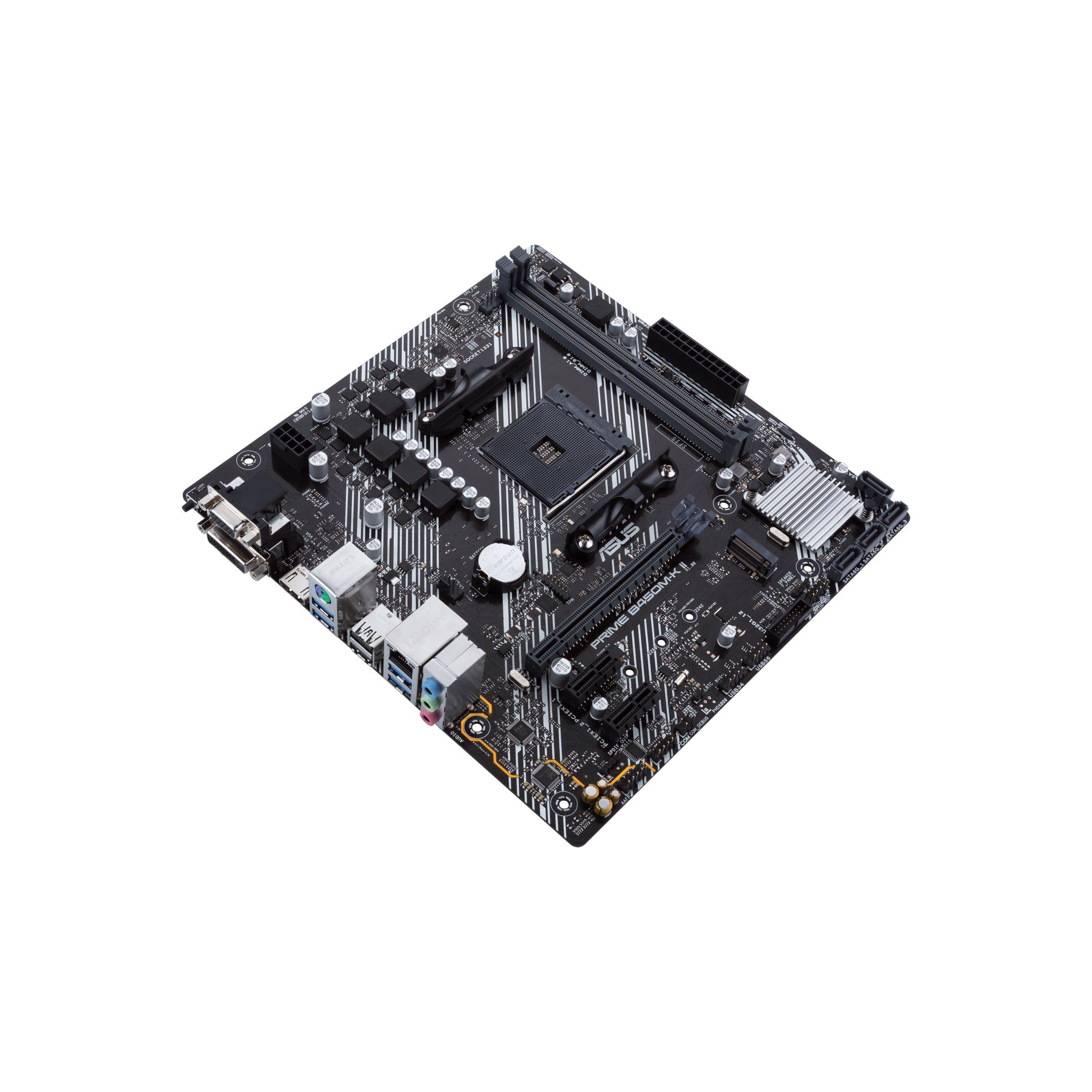 ASUS  Prime B450M-K II AMD B450 Socket AM4 micro ATX 