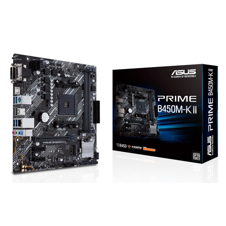 ASUS  Prime B450M-K II AMD B450 Sockel AM4 micro ATX 