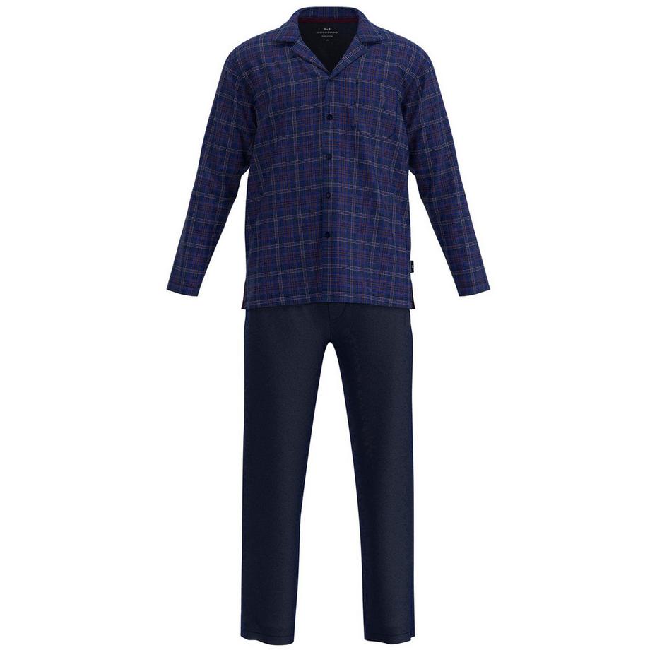 Pigiama Uomini Vestibilità confortevole-Pyjama Set Flanell Valencia