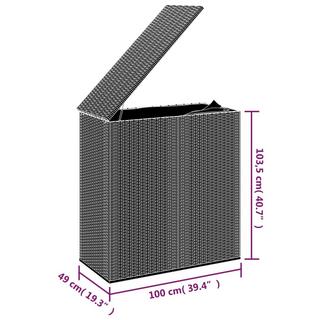 VidaXL Kissenbox poly-rattan  