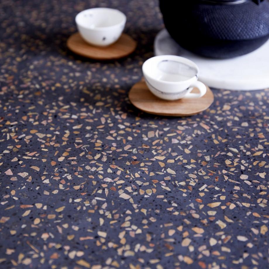 Tikamoon Table en teck massif et terrazzo 6 pers. Juno  