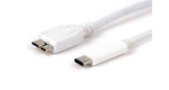 LMP  LMP 13868 câble USB 1 m USB 3.2 Gen 1 (3.1 Gen 1) USB C Micro-USB A Blanc 