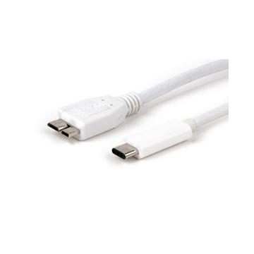 LMP 13868 câble USB 1 m USB 3.2 Gen 1 (3.1 Gen 1) USB C Micro-USB A Blanc