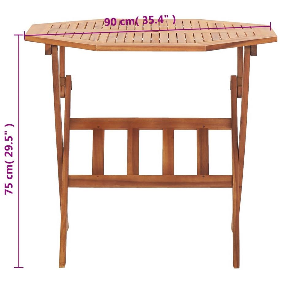 VidaXL Gartentisch holz  