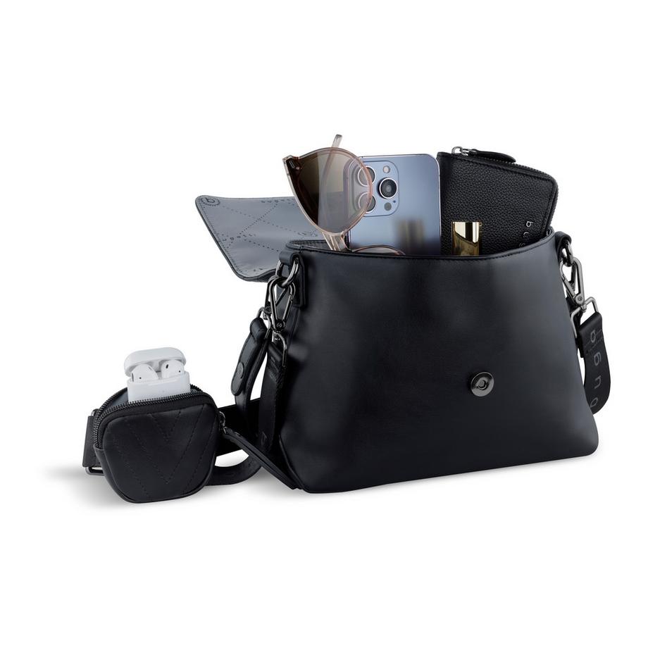 BUGATTI  Sira - Sac à bandoulière grand format noir 
