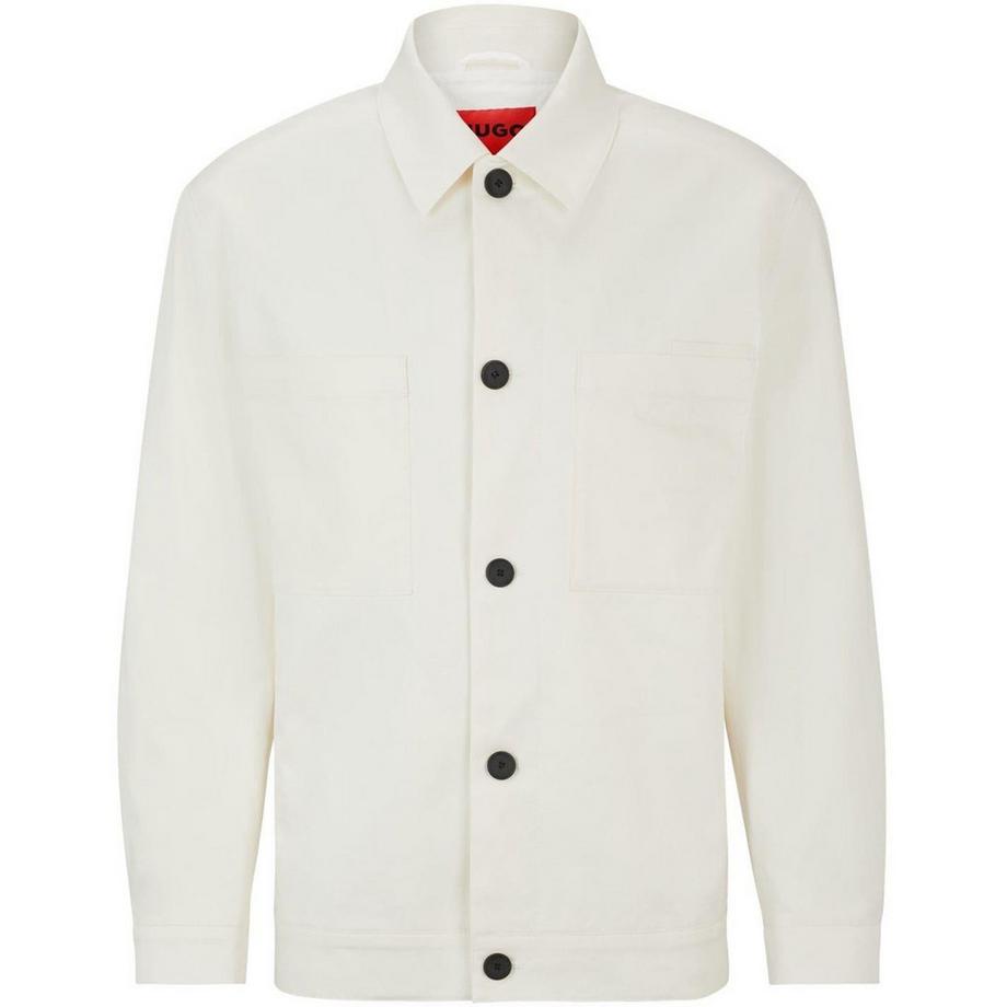 Juliano242 Giacca Camicia Semplice Manica Lunga