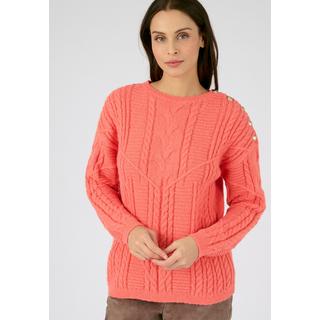 Damart  Zopfmusterpullover mit Knöpfen, Thermolactyl. 