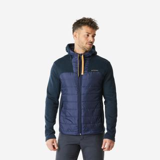 QUECHUA  Pullover uomo giacca ibrida con cappuccio trekking 