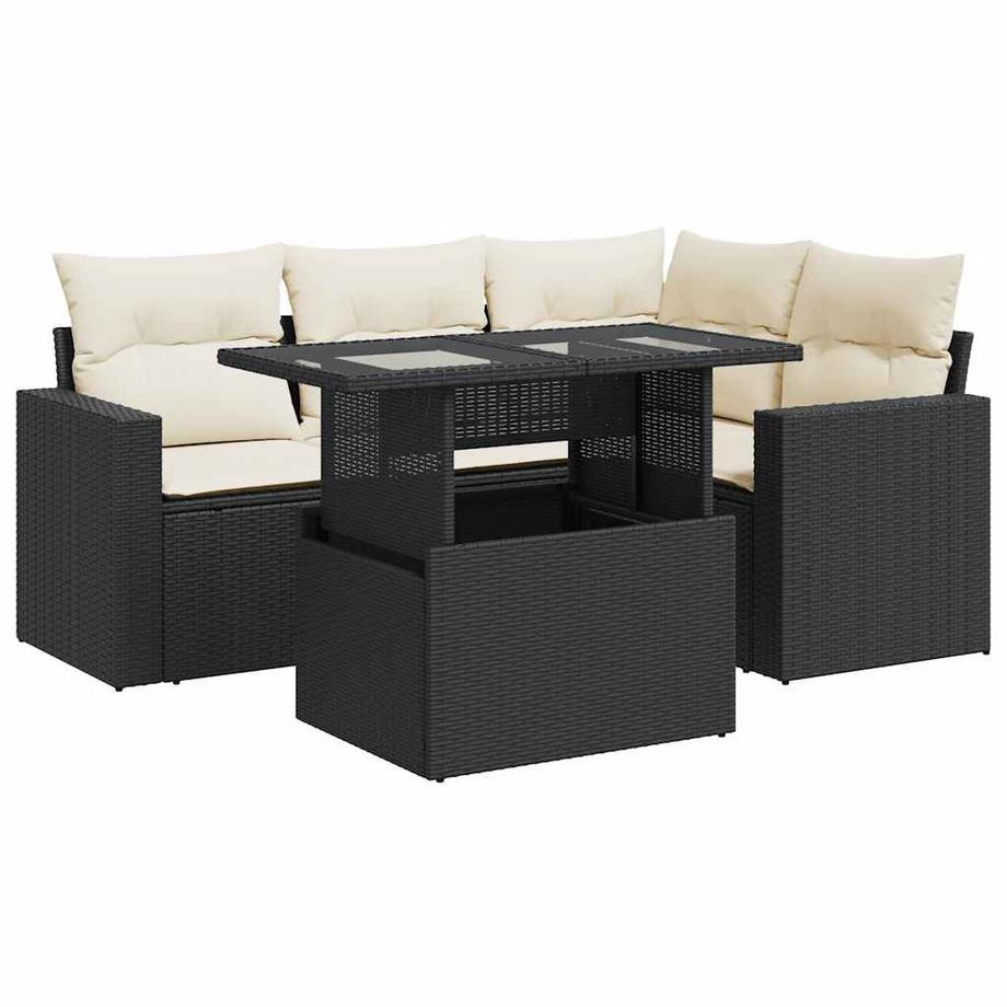 set di divani da giardino Polirattan