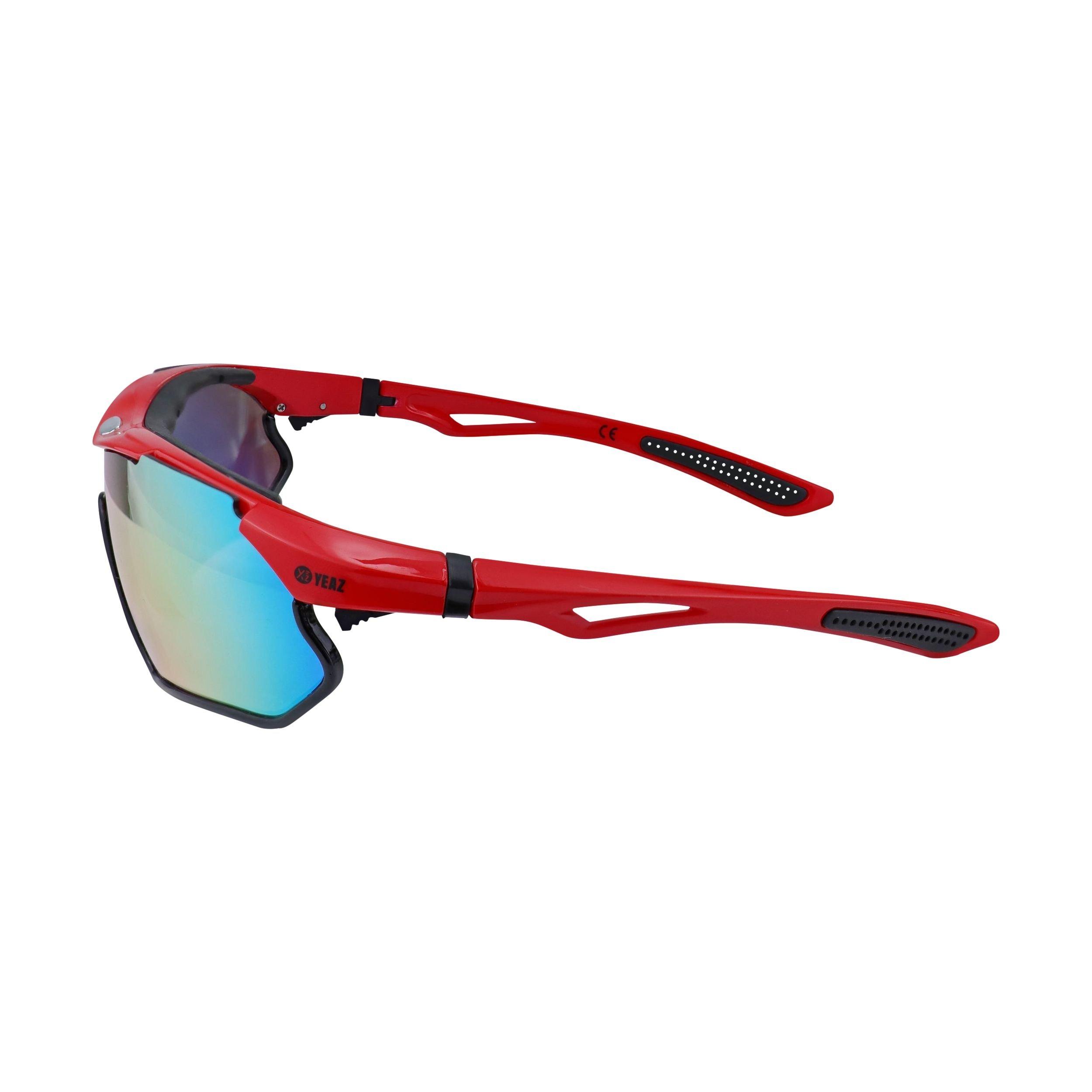 YEAZ  SUNRAY Sport-Sonnenbrille rot/schwarz/rot 