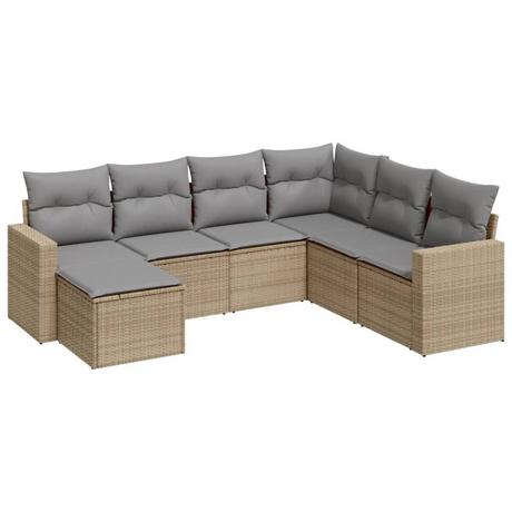 VidaXL set divano da giardino Polirattan  