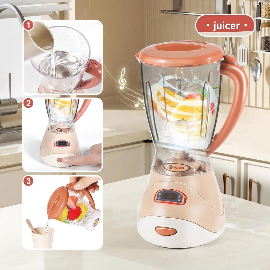 Activity-board  Accessoires de cuisine pour enfants avec machine à café, mixeur cuisine pour enfants, grille-pain et tablier 