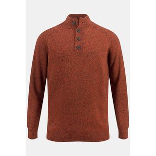 JP1880  Maglione polo con Cashmere Touch, collo alto e zip 