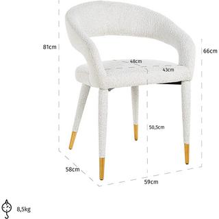 mutoni Chaise Gia blanche  