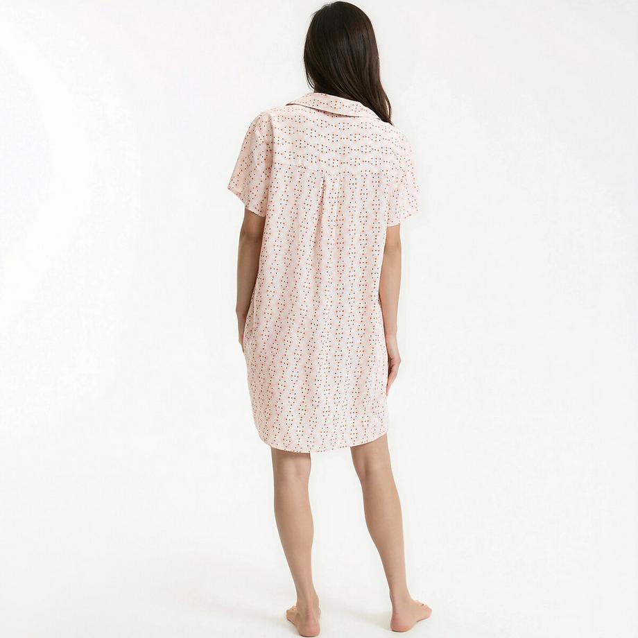 La Redoute Collections Chemise de nuit fluide à pois  