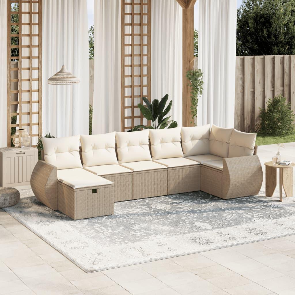 VidaXL set divano da giardino Polirattan  