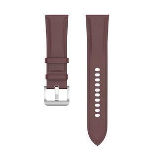 Avizar  Bracelet Cuir Galaxy Watch 3 41mm Marron 