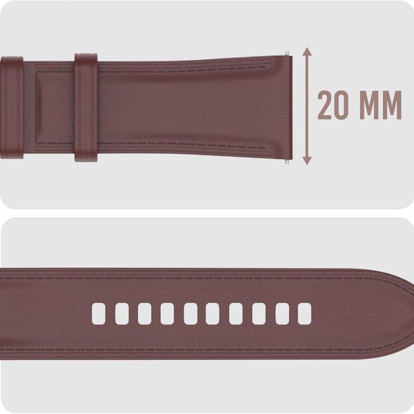 Avizar  Bracelet Cuir Galaxy Watch 3 41mm Marron 