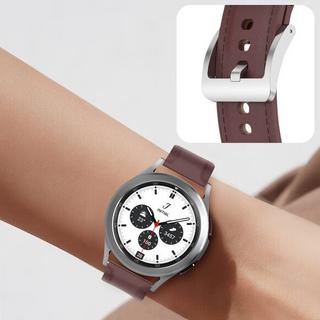 Avizar  Bracelet Cuir Galaxy Watch 3 41mm Marron 