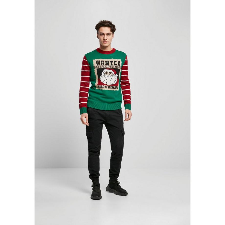 URBAN CLASSICS Sweatshirt Wanted Christmas  