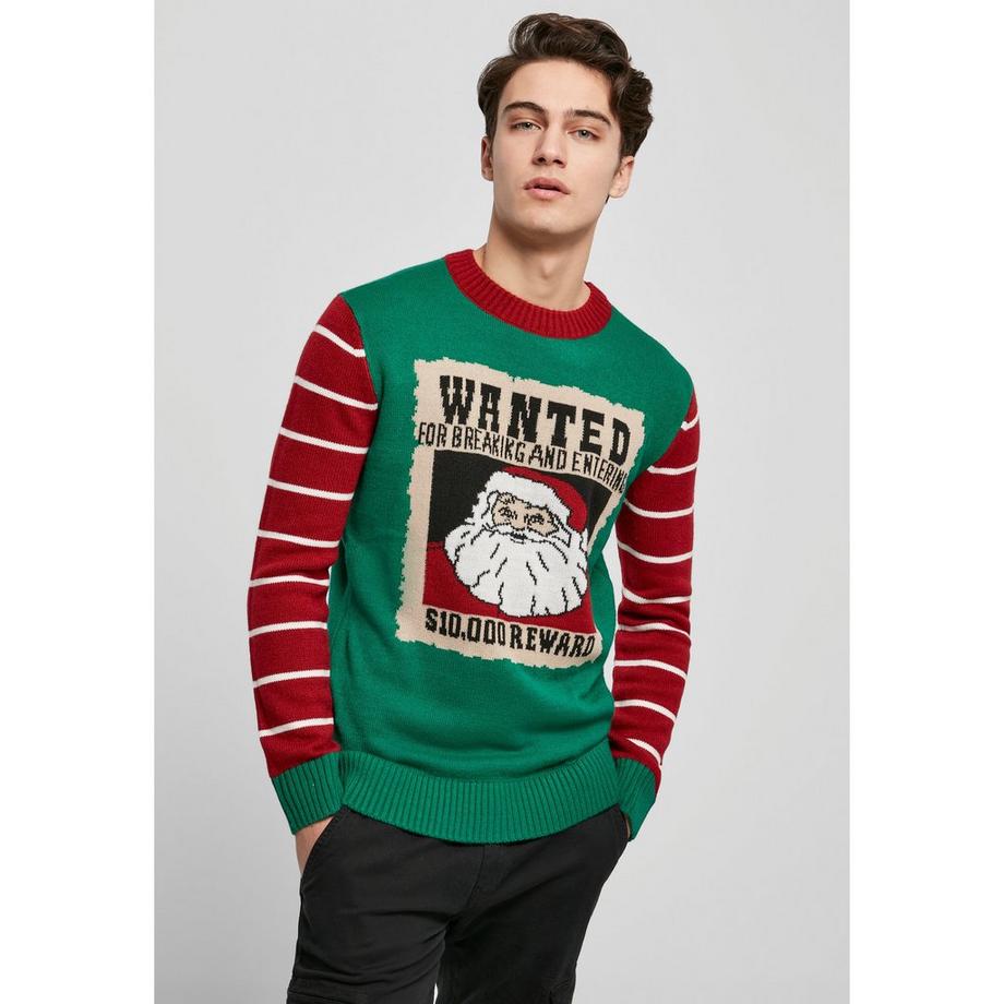 URBAN CLASSICS Sweatshirt Wanted Christmas  