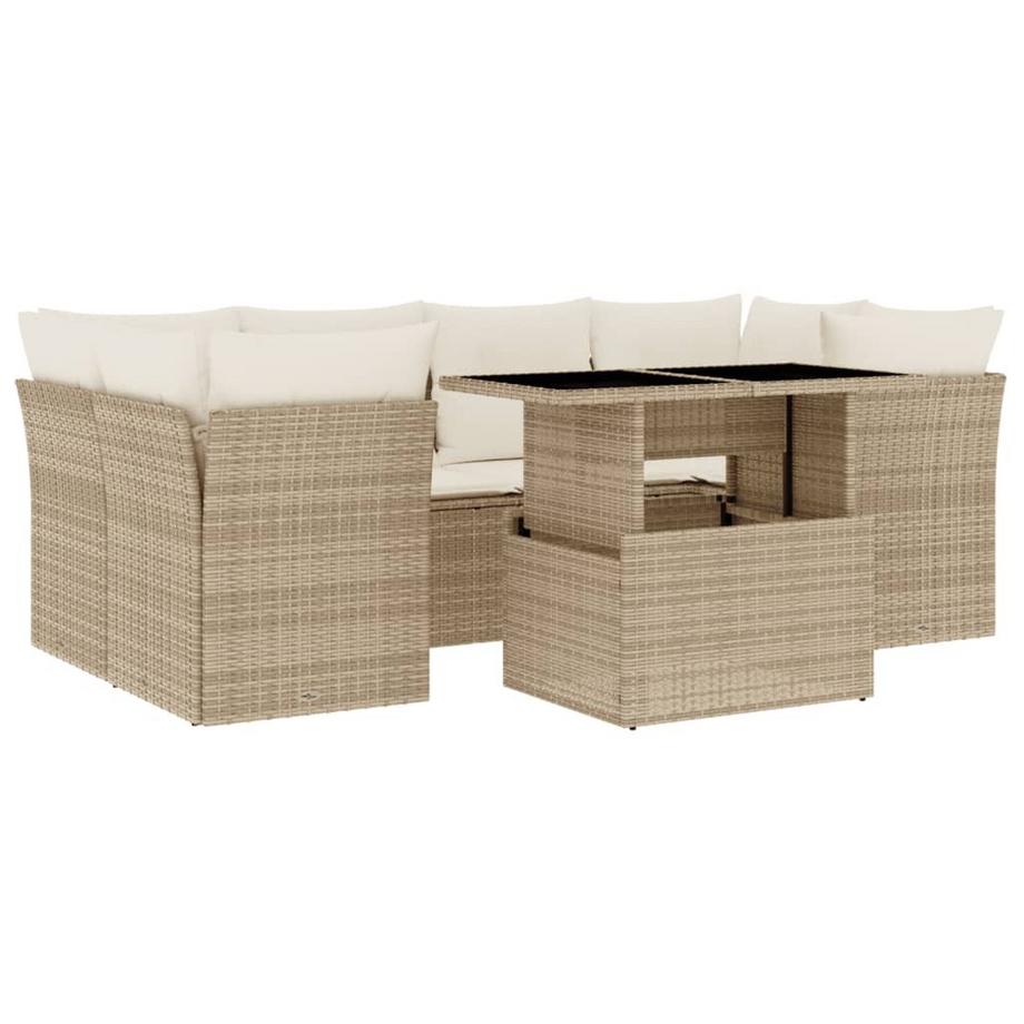 set divano da giardino Polirattan