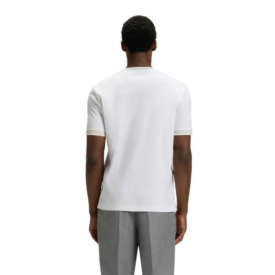 BOSS T-Shirt Slim Fit con Dettaglio a Contrasto  