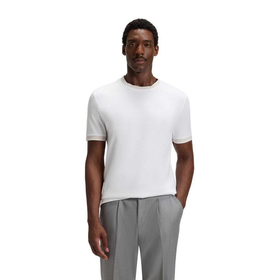 BOSS T-Shirt Slim Fit con Dettaglio a Contrasto  