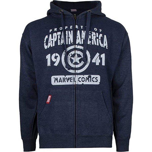 CAPTAIN AMERICA  Property Of Hoodie mit durchgehendem Reißverschluss 