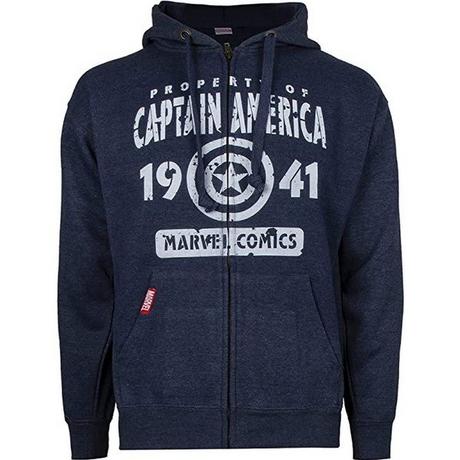 CAPTAIN AMERICA  Property Of Hoodie mit durchgehendem Reißverschluss 