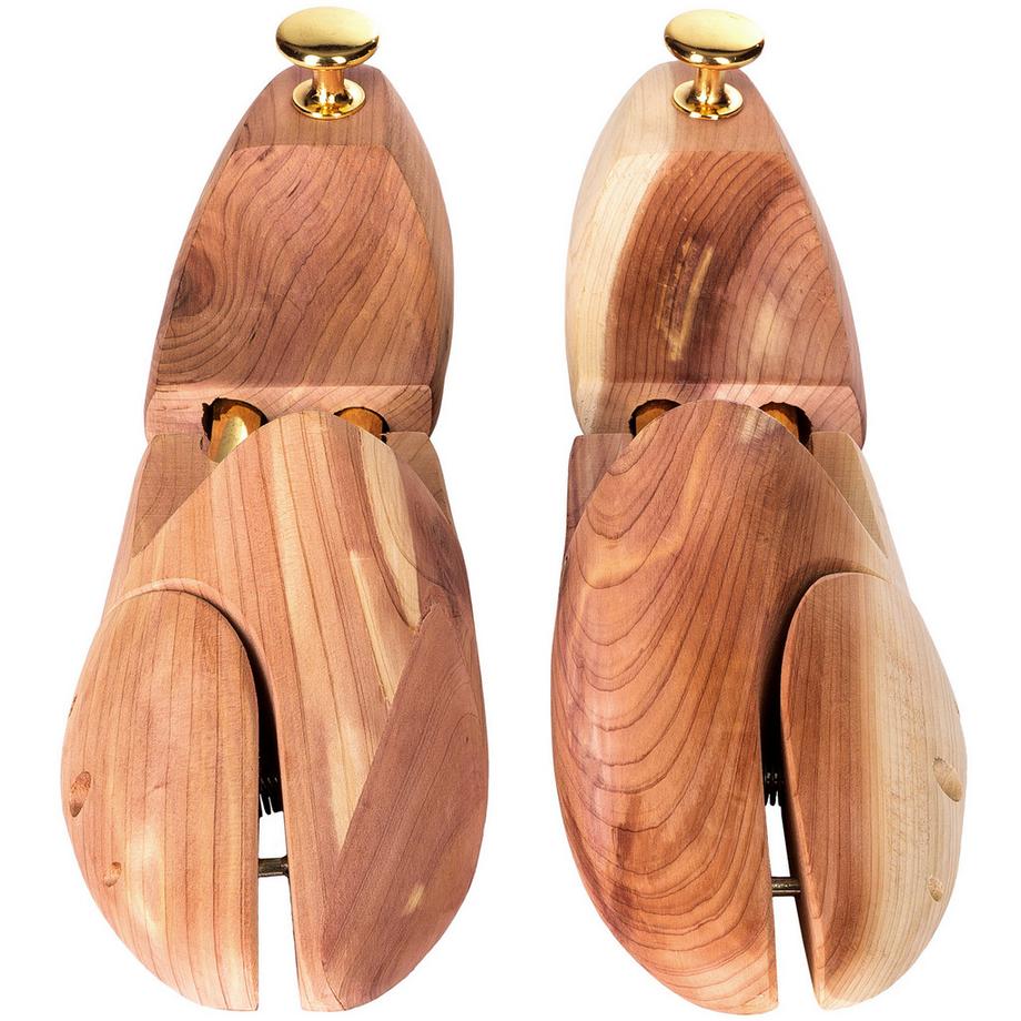 Tectake 3 Paires d'Embauchoirs en Bois de Cèdre  