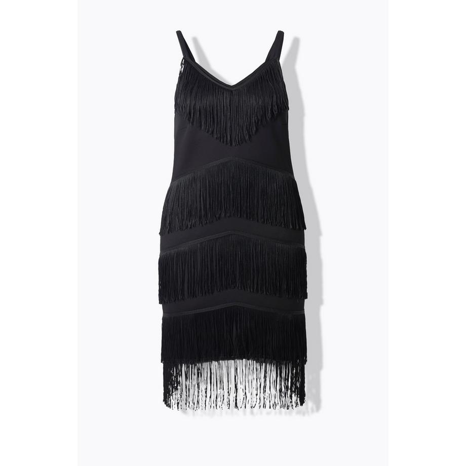 Ulla Popken Ärmelloses Fransenkleid  