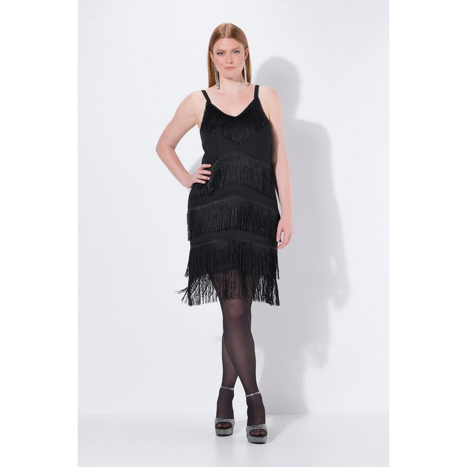 Ulla Popken Ärmelloses Fransenkleid  