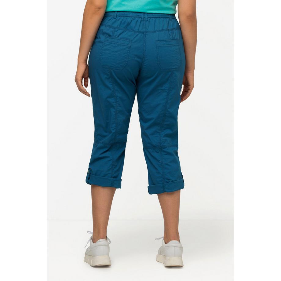 Ulla Popken Pantaloni cargo 7/8 con linguetta arrotolabile Vita comoda  