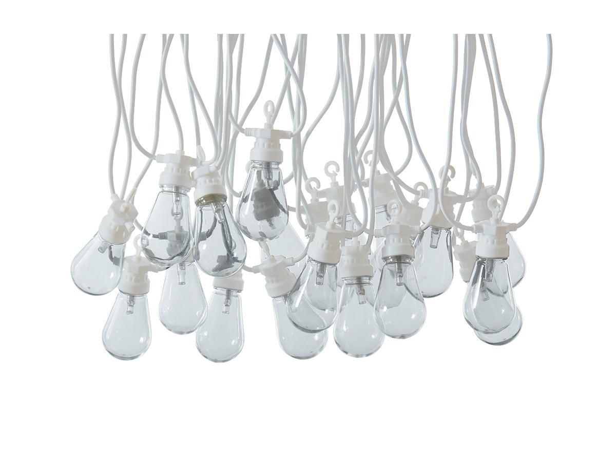 OZAIA Guirlande lumineuse guinguette RUBEN PVC ampoules m de longueur  