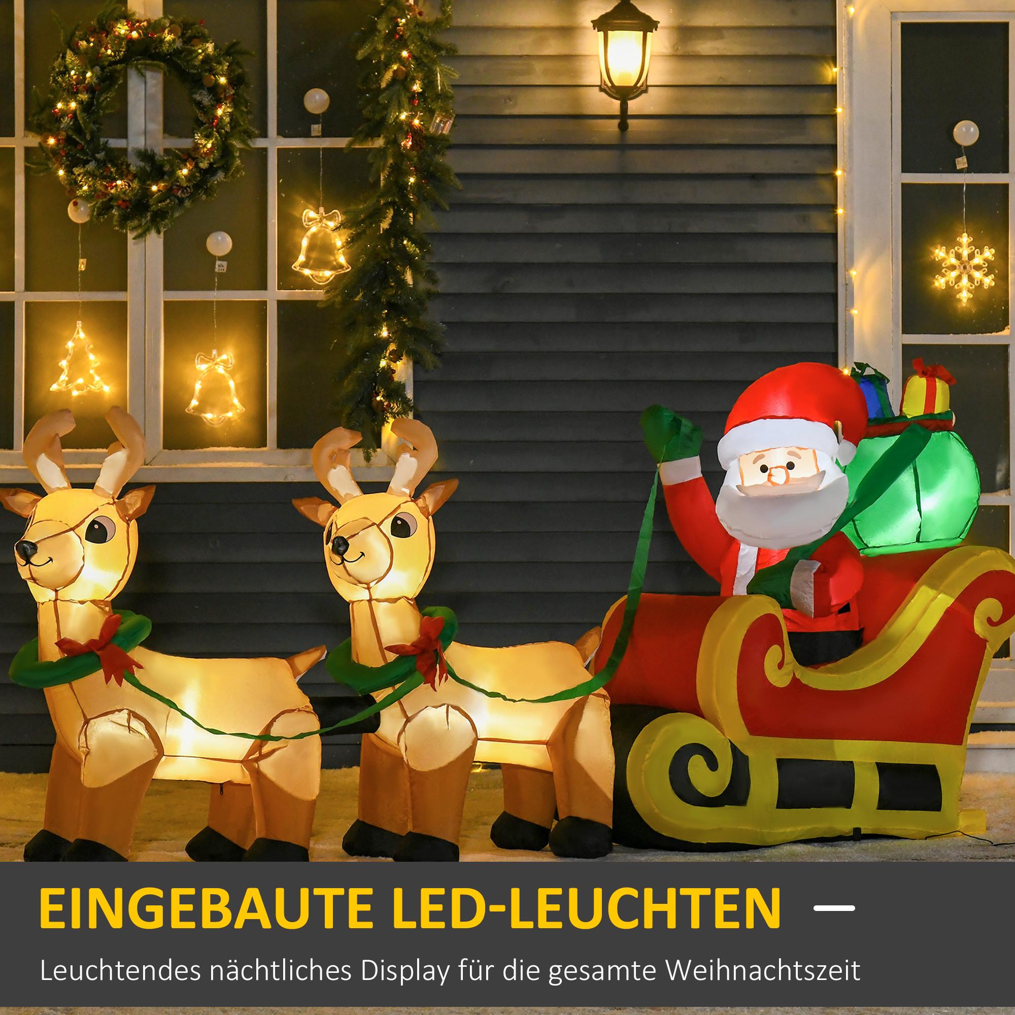 HOMCOM Aufblasbare Weihnachtsdekoration  